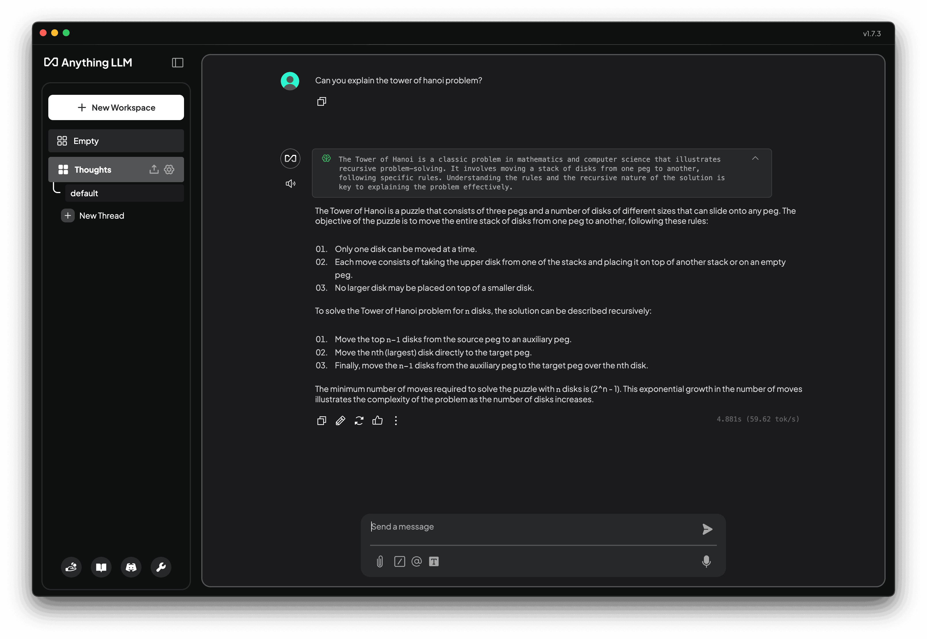 Methodius AI Thinking UI